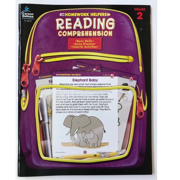 Homework Helpers Reading Comprehension Challenge Mazes & Word Search Grade 2 - Picture 5 of 7